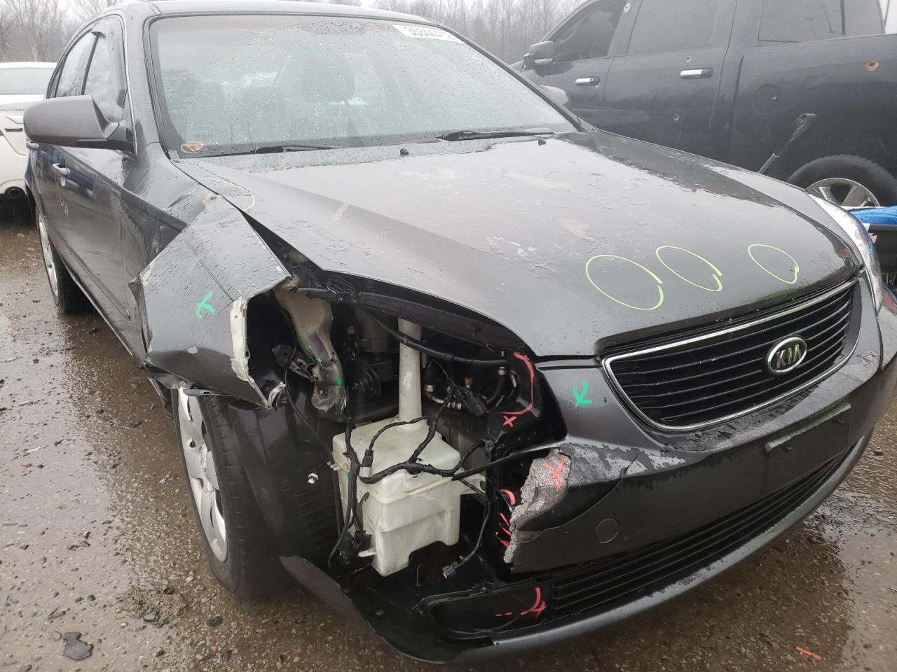 KIA OPTIMA LX 2007 with VIN KNAGE123175132093 - Photo from auction