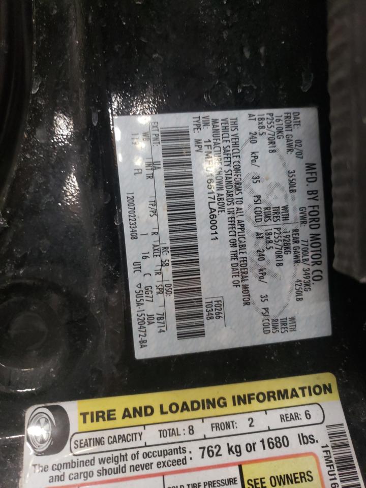 Photo 10 from auction – 2007 FORD EXPEDITION with VIN 1FMFU16517LA60011