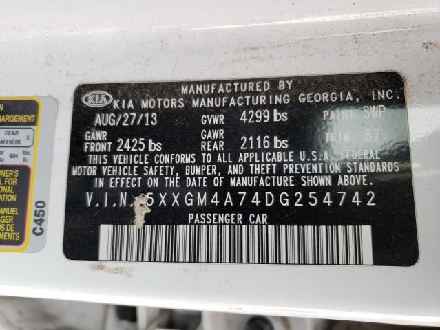 Photo 10 from auction – 2013 KIA OPTIMA with VIN 5XXGM4A74DG254742