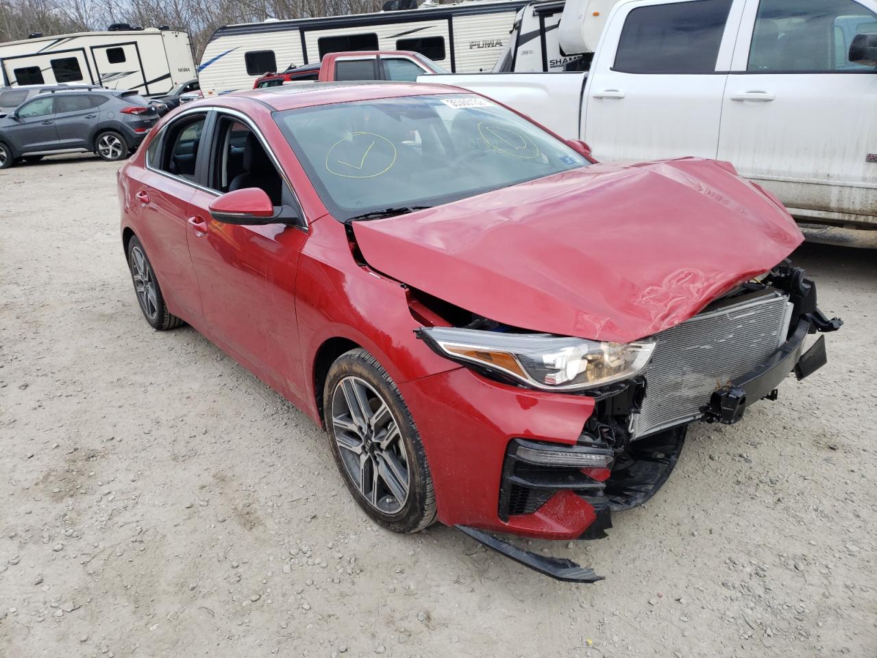 KIA FORTE EX 2021 with VIN 3KPF54AD5ME402341 - Photo from auction
