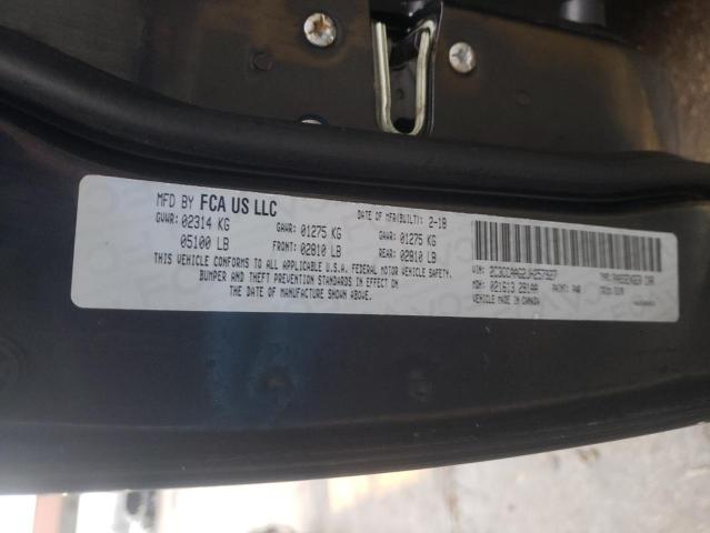 Photo 10 from auction – 2018 CHRYSLER 300 TOURIN with VIN 2C3CCAAG2JH257927