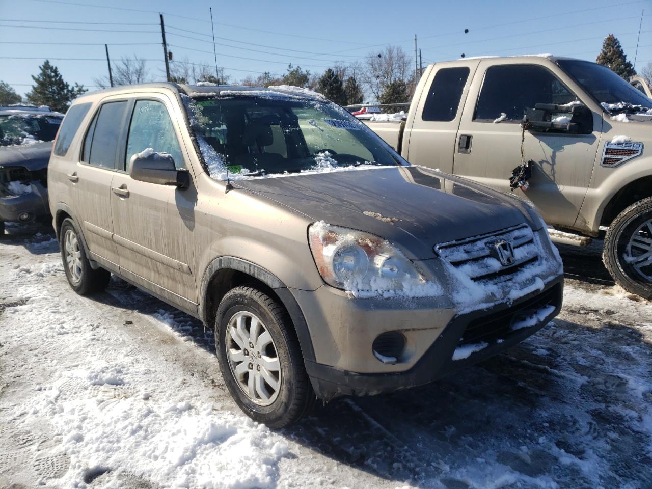 HONDA CR-V SE 2005 with VIN JHLRD78925C019228 - Photo from auction