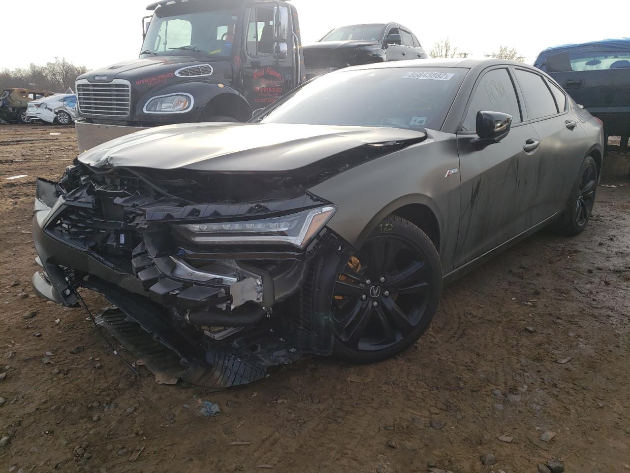 Photo 2 from auction – 2021 ACURA TLX TECH A with VIN 19UUB5F58MA004276