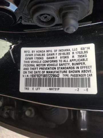 Photo 10 from auction – 2014 HONDA CIVIC LX with VIN 19XFB2F58EE229642