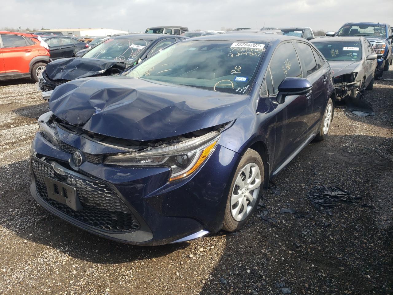 Photo 2 from auction – 2021 TOYOTA COROLLA LE with VIN 5YFEPMAE9MP264347