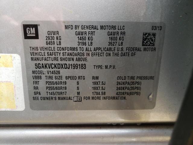 Photo 10 from auction – 2013 BUICK ENCLAVE with VIN 5GAKVCKDXDJ199183