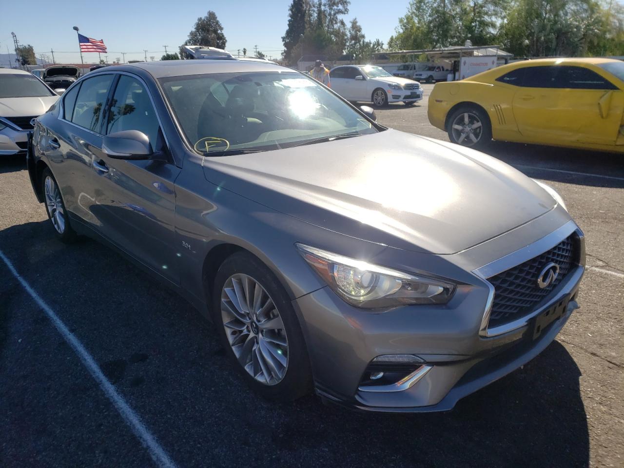 Photo 1 from auction – 2019 INFINITI Q50 LUXE with VIN JN1EV7AP1KM516541