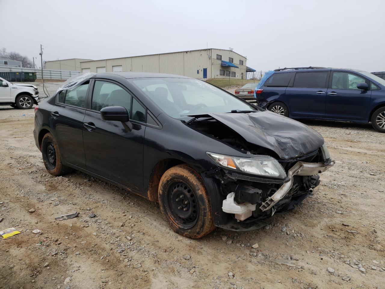 HONDA CIVIC LX 2014 with VIN 19XFB2F57EE004547 - Photo from auction