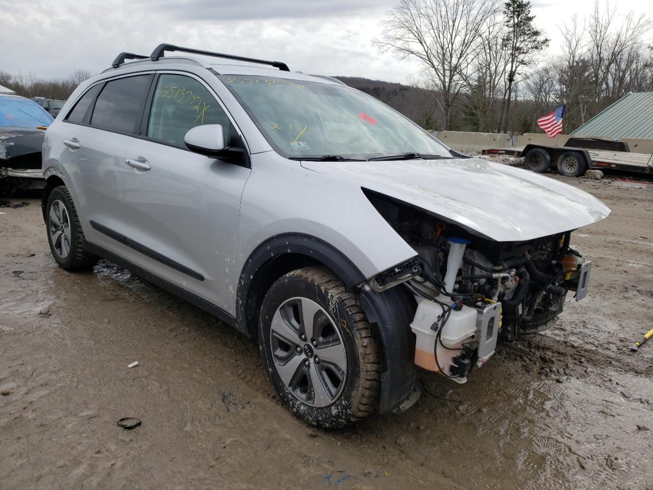 KIA NIRO FE 2019 with VIN KNDCB3LCXK5259387 - Photo from auction
