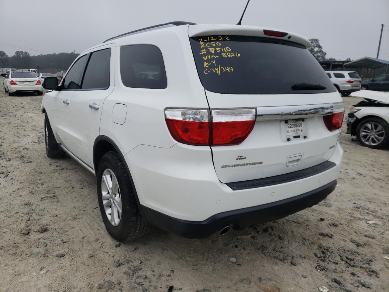 Photo 3 from auction – 2013 DODGE DURANGO CR with VIN 1C4SDHDT0DC658826