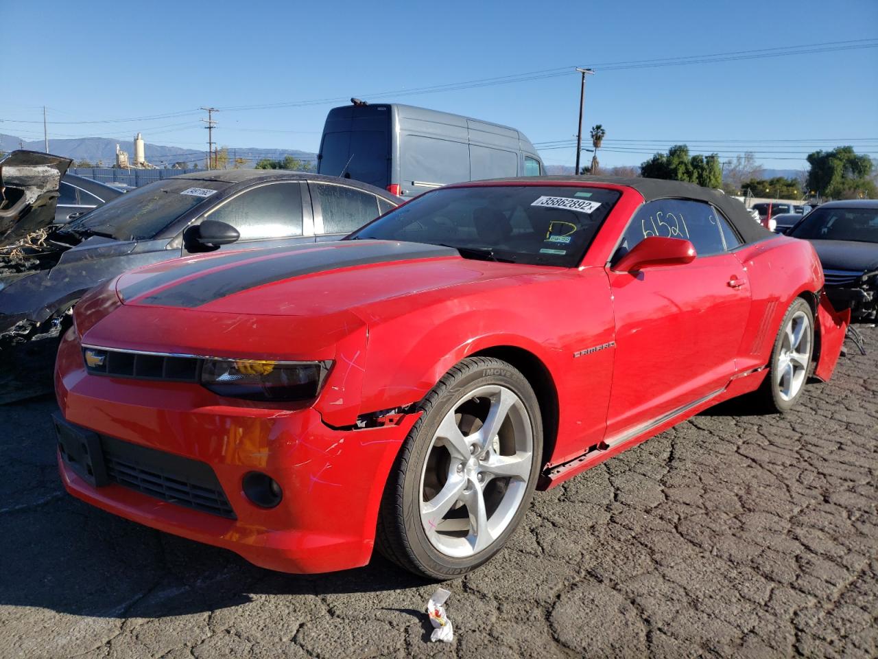 Photo 2 from auction – 2015 CHEVROLET CAMARO LT with VIN 2G1FF3D32F9213635
