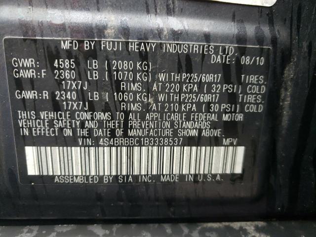 Снимка 10 от търг – 2011 SUBARU OUTBACK 2. с VIN 4S4BRBBC1B3338537