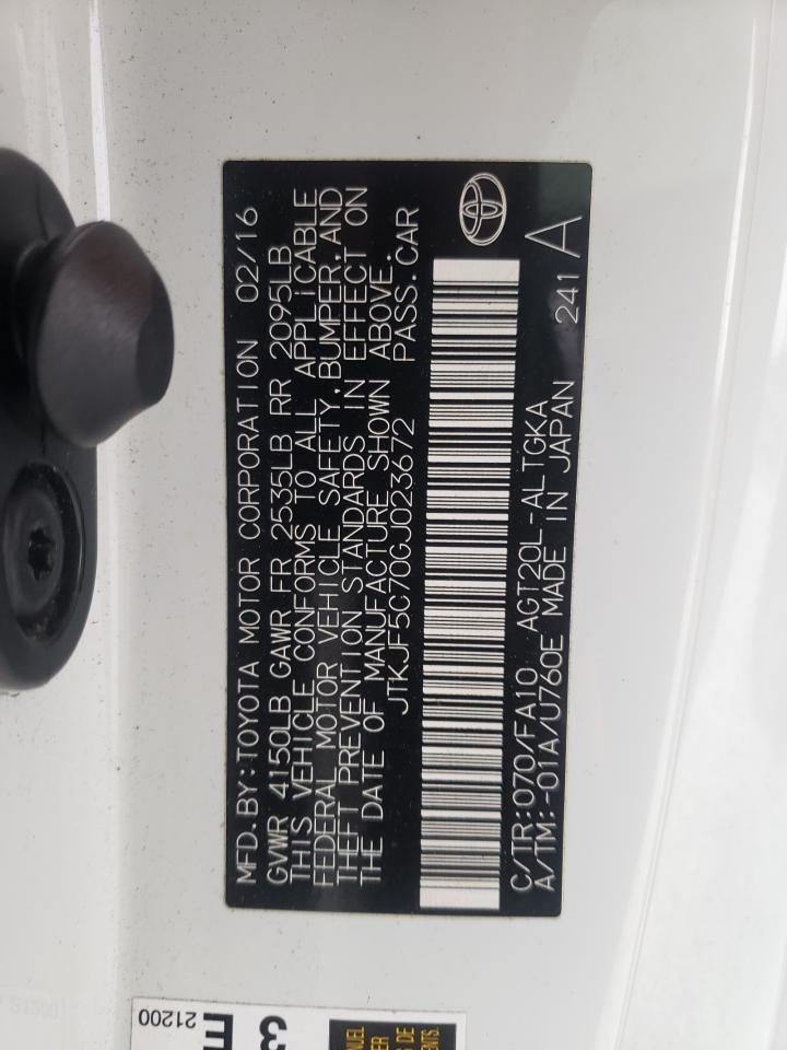 Photo 10 from auction – 2016 TOYOTA SCION TC with VIN JTKJF5C70GJ023672