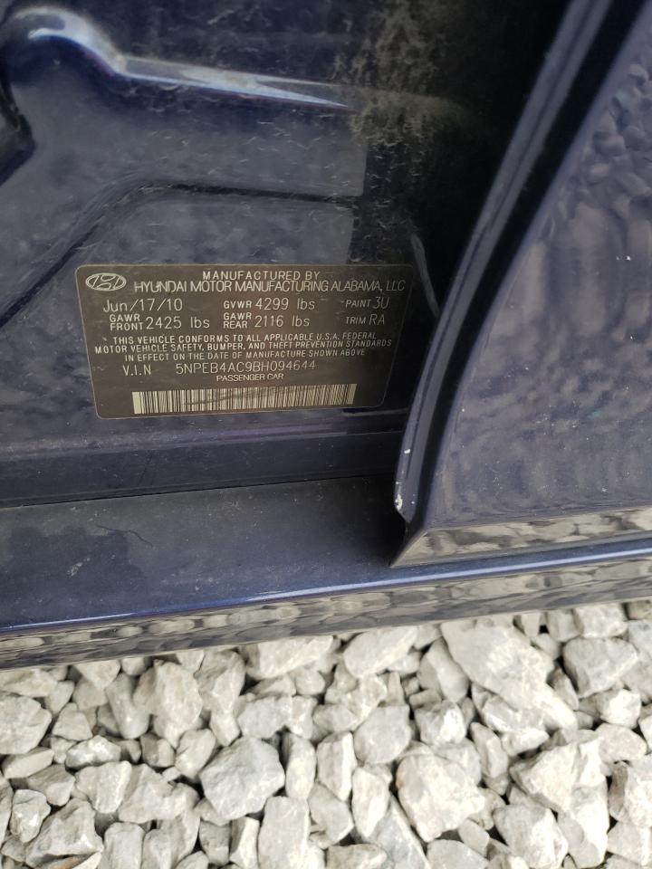 Photo 10 from auction – 2011 HYUNDAI SONATA GLS with VIN 5NPEB4AC9BH094644