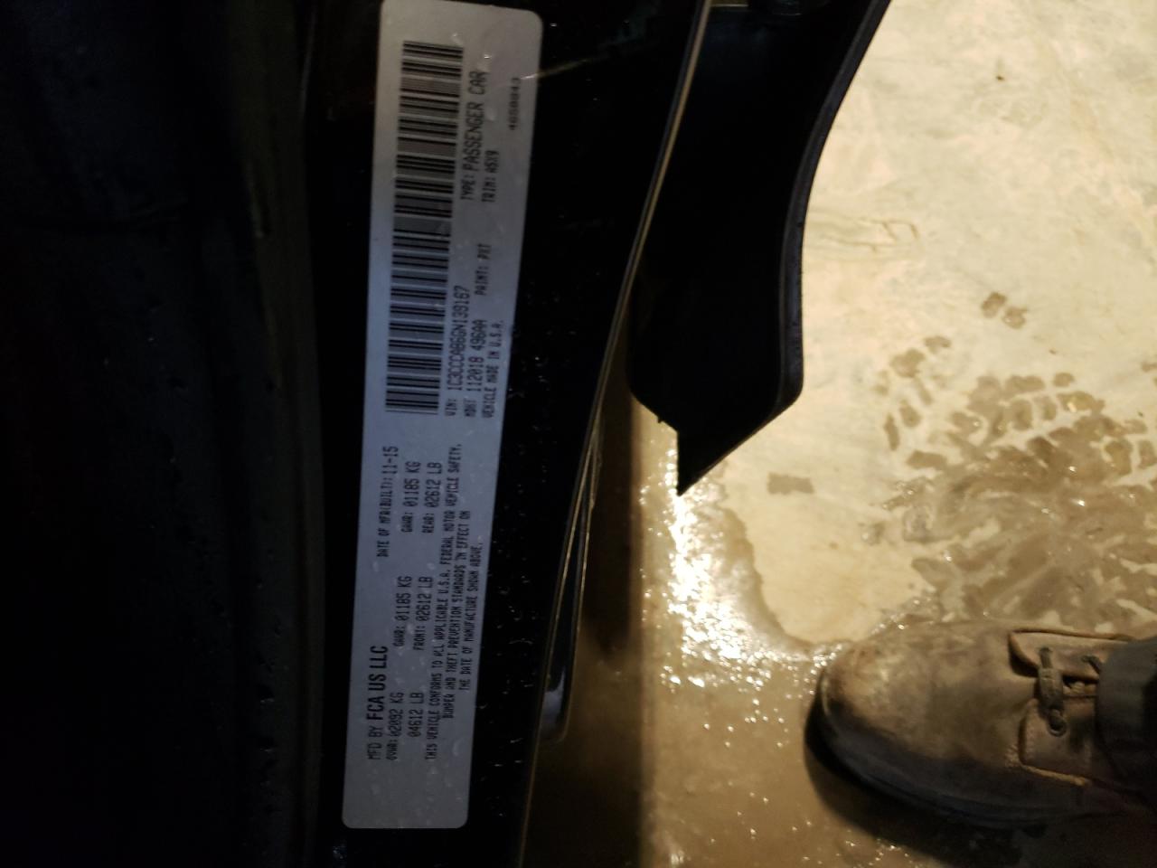 Photo 10 from auction – 2016 CHRYSLER 200 LIMITE with VIN 1C3CCCAB6GN139167