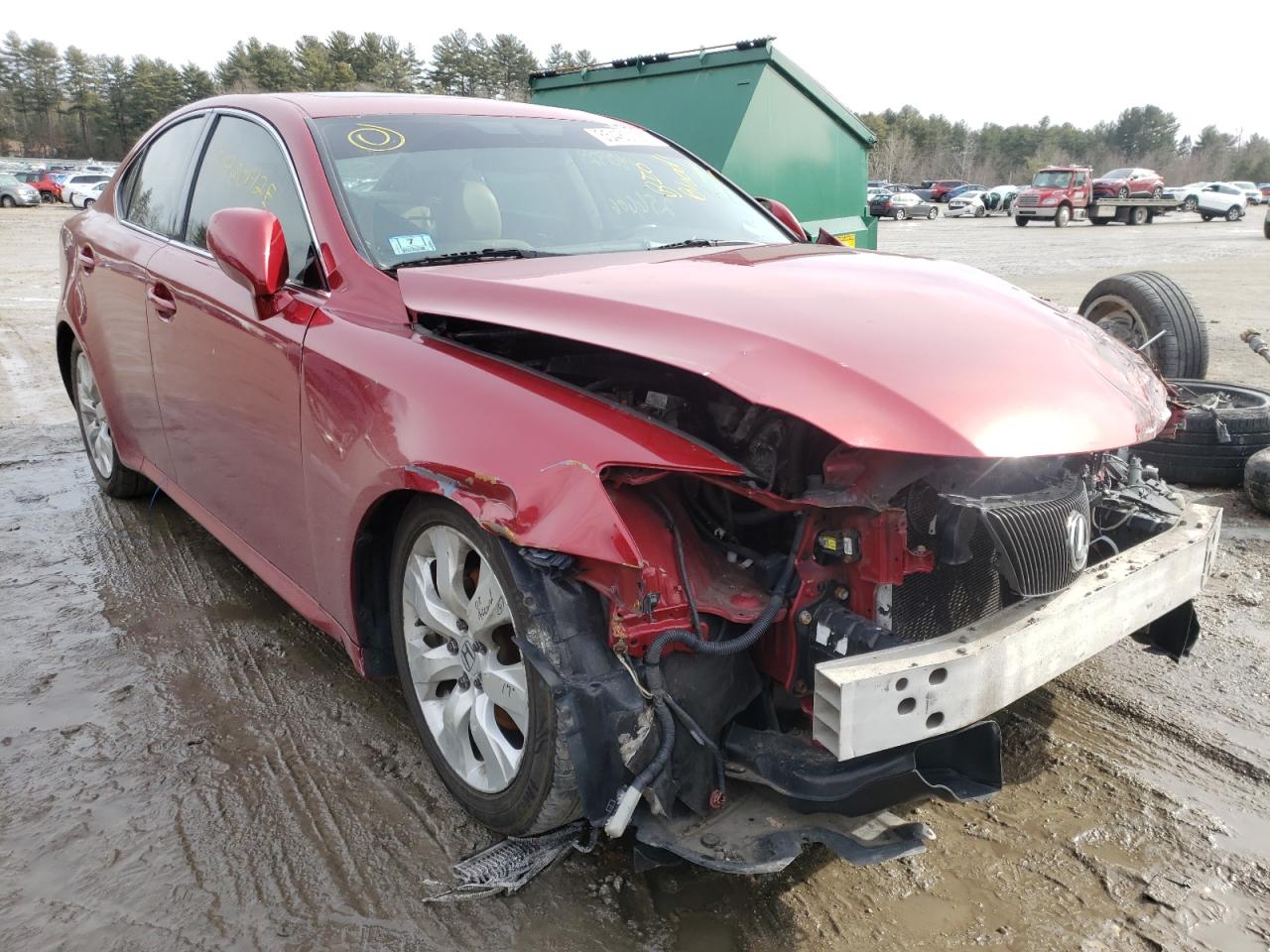 LEXUS IS 250 2008 with VIN JTHCK262X82027037 - Photo from auction