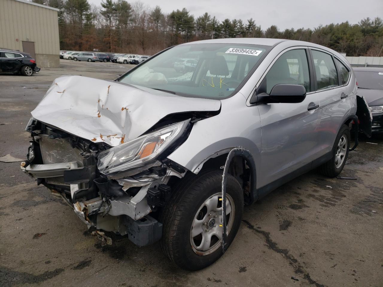Photo 2 from auction – 2016 HONDA CR-V LX with VIN 2HKRM4H35GH690780