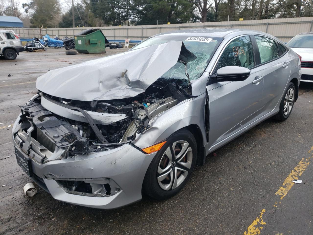 Photo 2 from auction – 2018 HONDA CIVIC LX with VIN 19XFC2F58JE021400