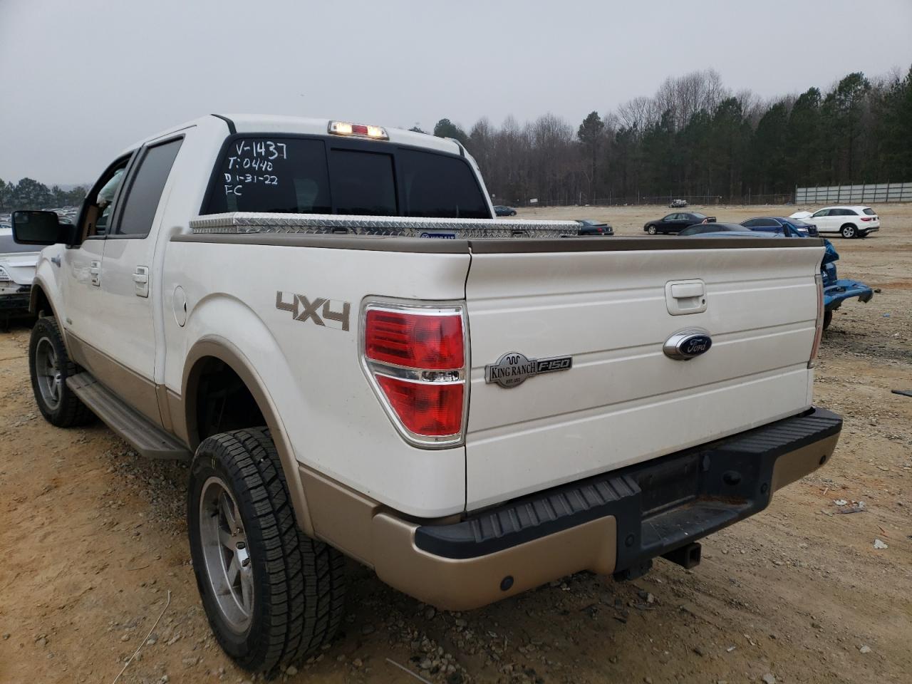 Photo 3 from auction – 2012 FORD F150 SUPER with VIN 1FTFW1ET9CKD81437