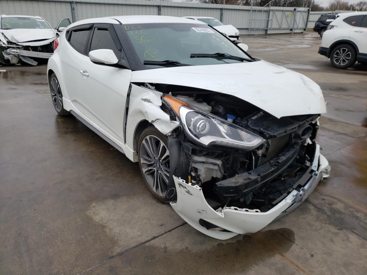 HYUNDAI VELOSTER T 2017 with VIN KMHTC6AE1HU310305 - Photo from auction