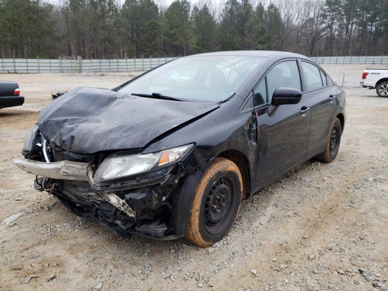 Photo 2 from auction – 2014 HONDA CIVIC LX with VIN 19XFB2F57EE004547