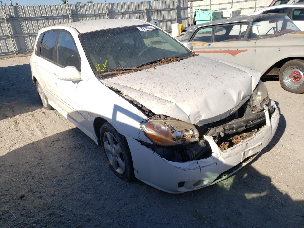KIA SPECTRA5 S 2007 with VIN KNAFE162375004578 - Photo from auction