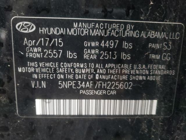 Photo 10 from auction – 2015 HYUNDAI SONATA with VIN 5NPE34AF7FH225602