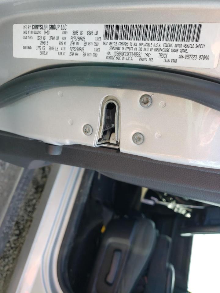 Photo 10 from auction – 2014 RAM 1500 ST with VIN 1C6RR6KT9ES149291