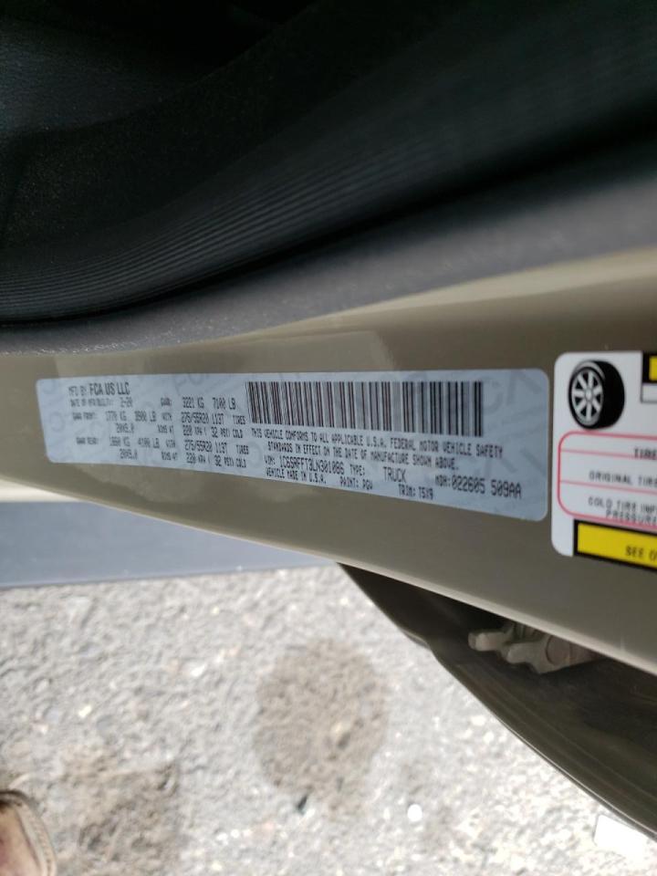 Photo 10 from auction – 2020 RAM 1500 BIG H with VIN 1C6SRFFT3LN301086