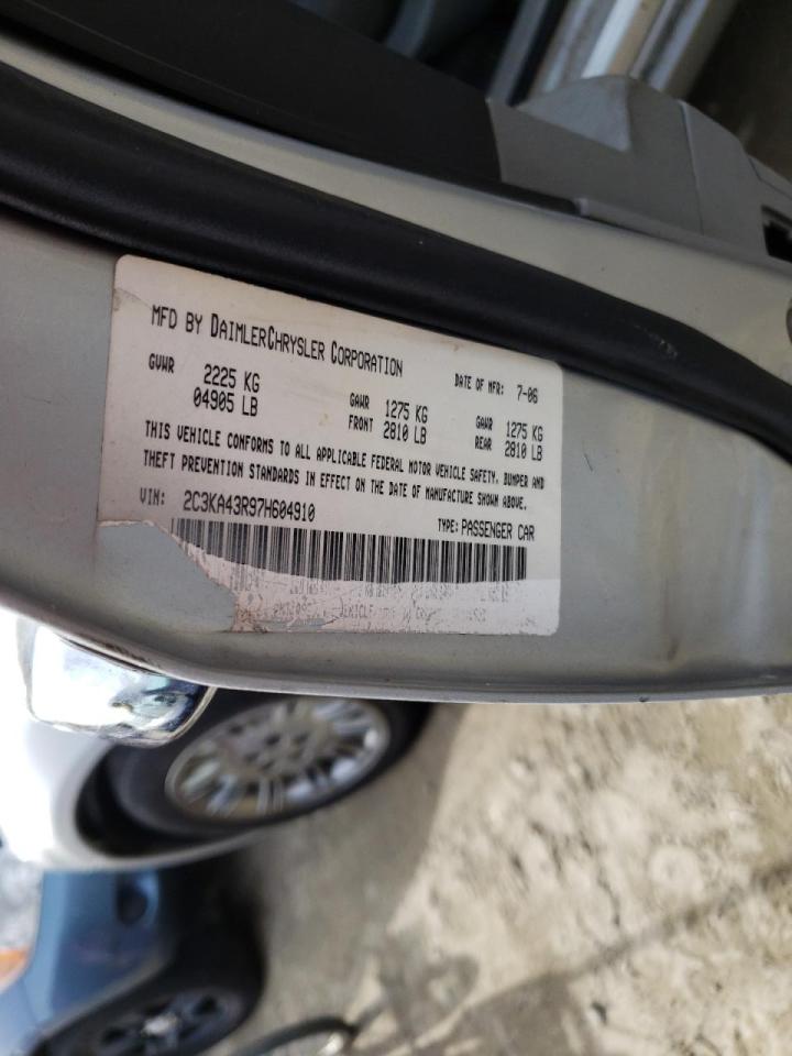 Photo 10 from auction – 2007 CHRYSLER 300 with VIN 2C3KA43R97H604910