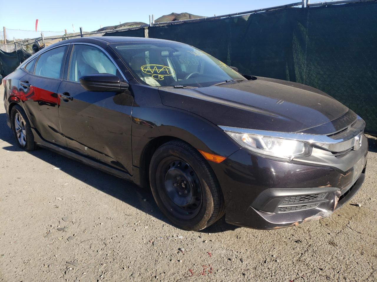 HONDA CIVIC LX 2016 with VIN 2HGFC2F50GH575979 - Photo from auction