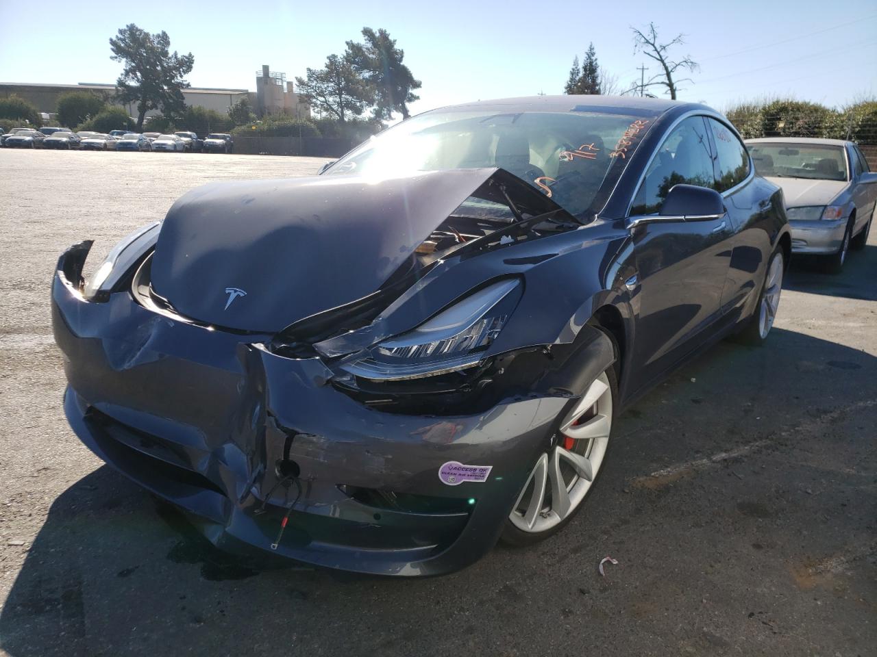 Photo 2 from auction – 2018 TESLA MODEL 3 with VIN 5YJ3E1EBXJF185983