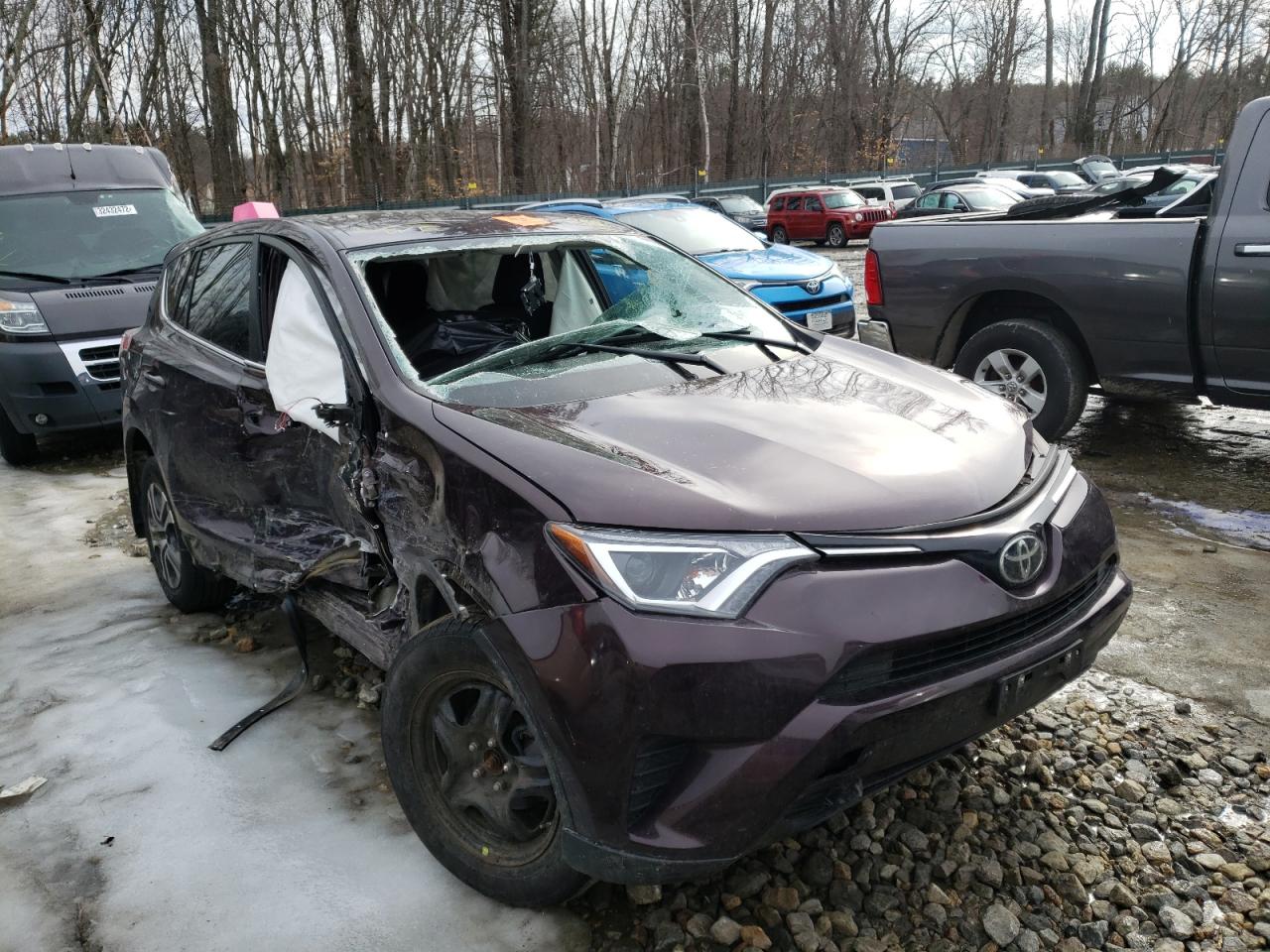 TOYOTA RAV4 LE 2018 with VIN 2T3BFREV0JW784130 - Photo from auction