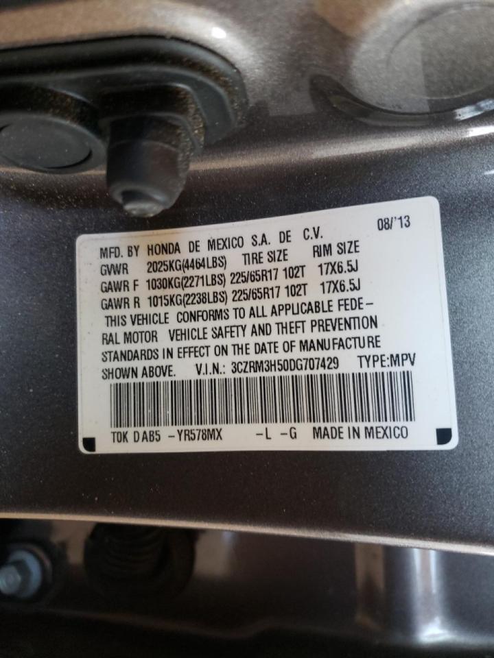 Photo 10 from auction – 2013 HONDA CR-V EX with VIN 3CZRM3H50DG707429