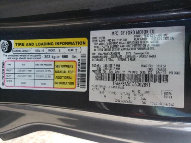 Photo 10 from auction – 2016 FORD MUSTANG with VIN 1FA6P8AM1G5302891