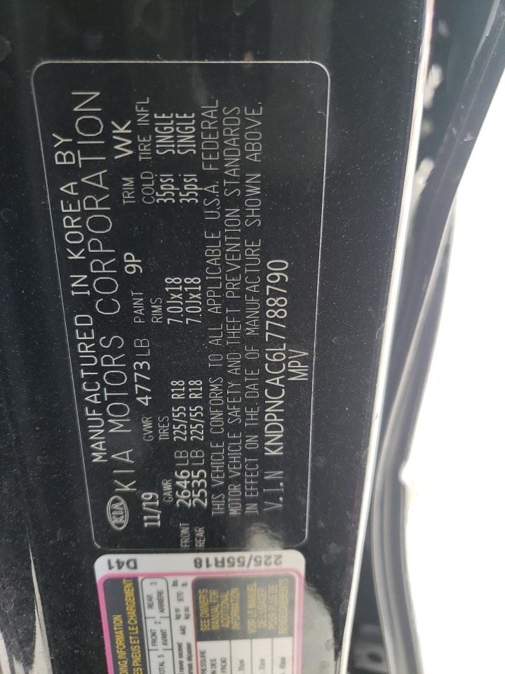 Photo 10 from auction – 2020 KIA SPORTAGE E with VIN KNDPNCAC6L7788790