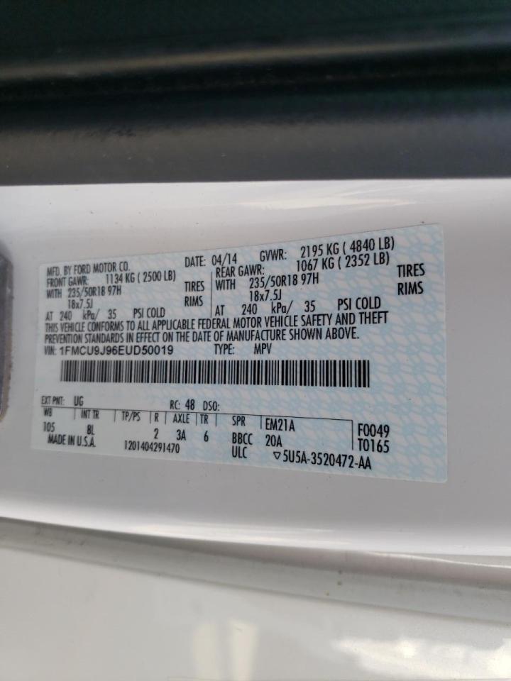 Photo 10 from auction – 2015 FORD ESCAPE TIT with VIN 1FMCU9J96EUD50019