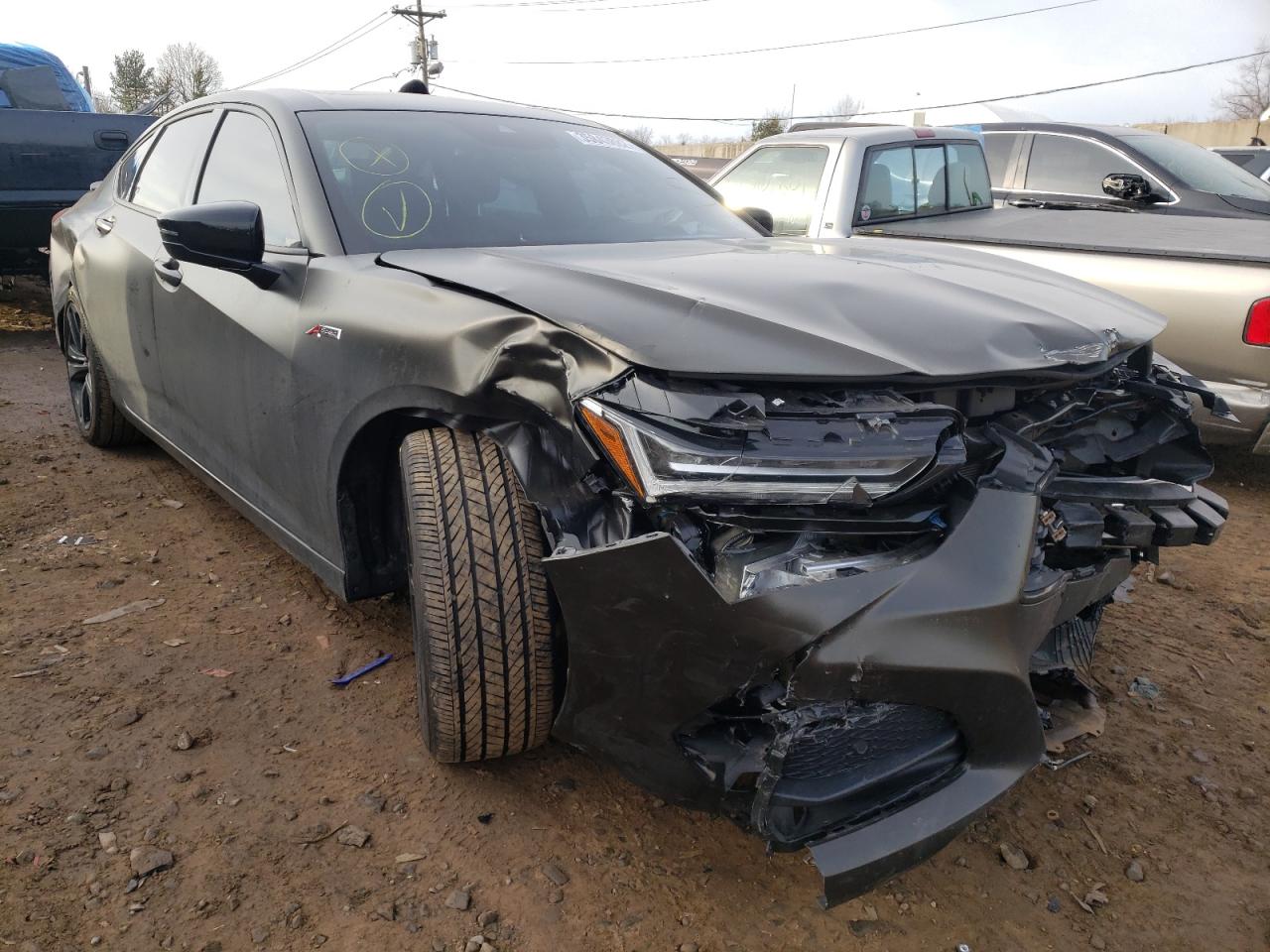 Photo 1 from auction – 2021 ACURA TLX TECH A with VIN 19UUB5F58MA004276