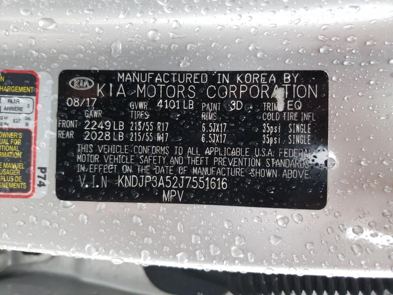 Zdjęcie 10 z aukcji – 2018 KIA SOUL + z VIN KNDJP3A52J7551616