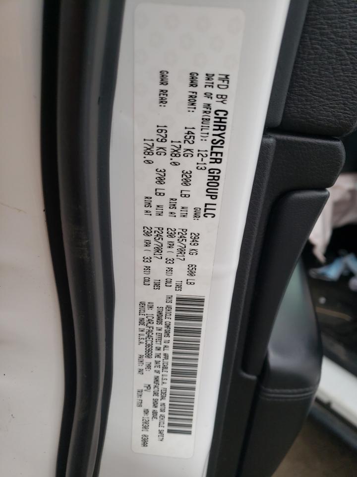 Photo 10 from auction – 2014 JEEP GRAND CHER with VIN 1C4RJFAG4EC369680