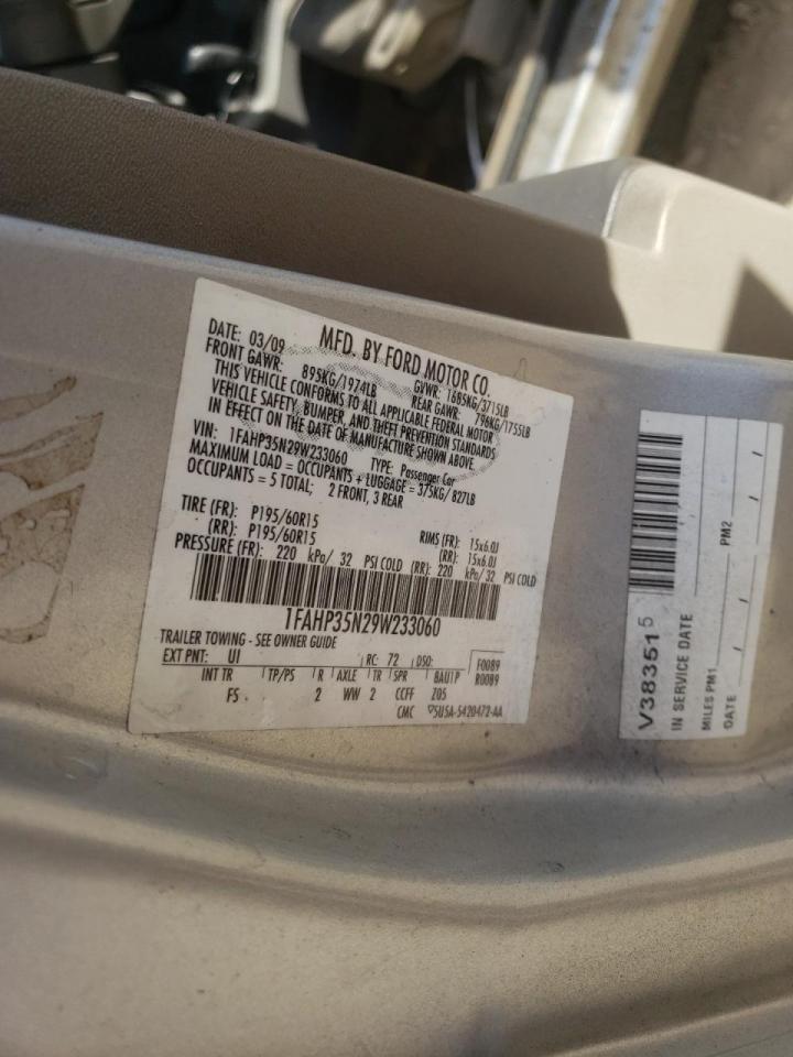 Photo 10 from auction – 2009 FORD FOCUS SE with VIN 1FAHP35N29W233060