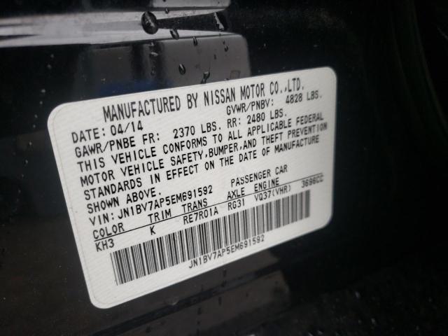Photo 10 from auction – 2014 INFINITI Q50 BASE with VIN JN1BV7AP5EM691592