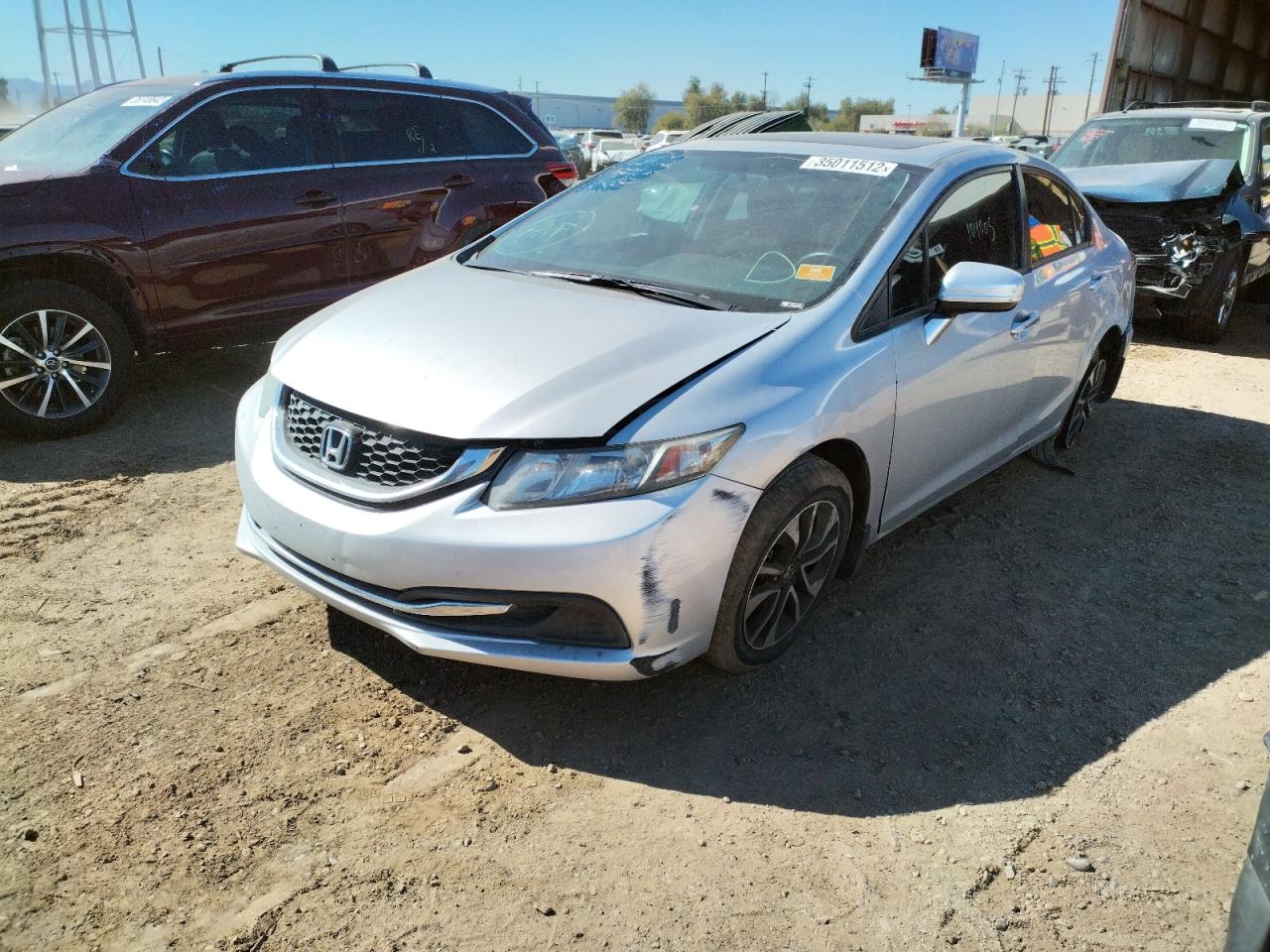 Photo 2 from auction – 2015 HONDA CIVIC EX with VIN 2HGFB2F85FH514607