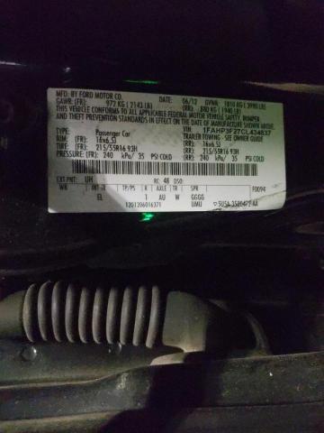 Photo 10 from auction – 2012 FORD FOCUS SE with VIN 1FAHP3F27CL434837