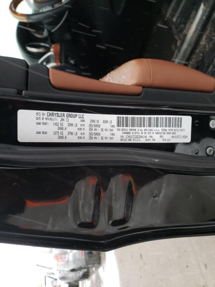 Photo 10 from auction – 2013 JEEP GRAND CHER with VIN 1C4RJFCG3DC644144