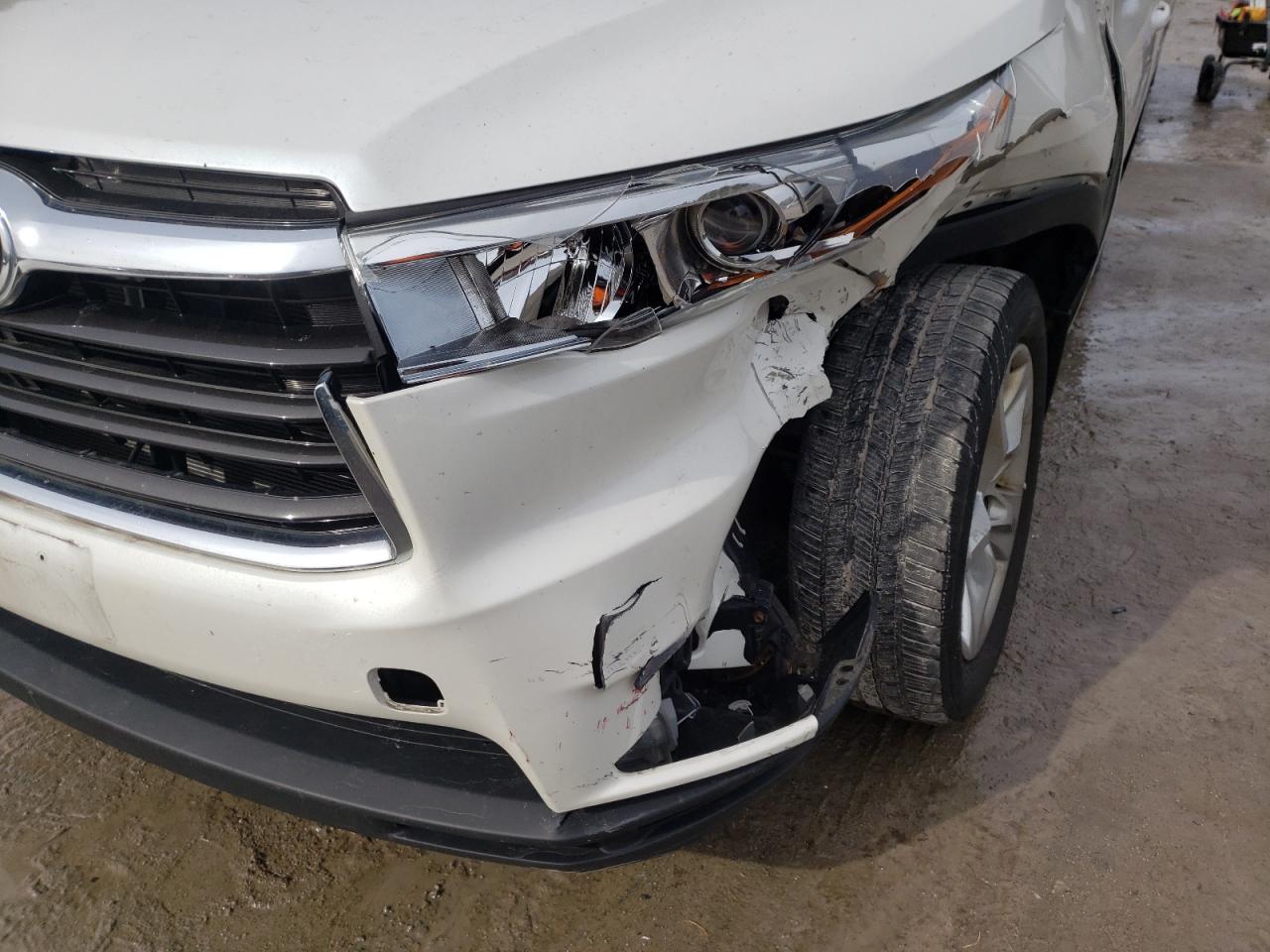 Photo 9 from auction – 2014 TOYOTA HIGHLANDER with VIN 5TDDKRFH4ES068528