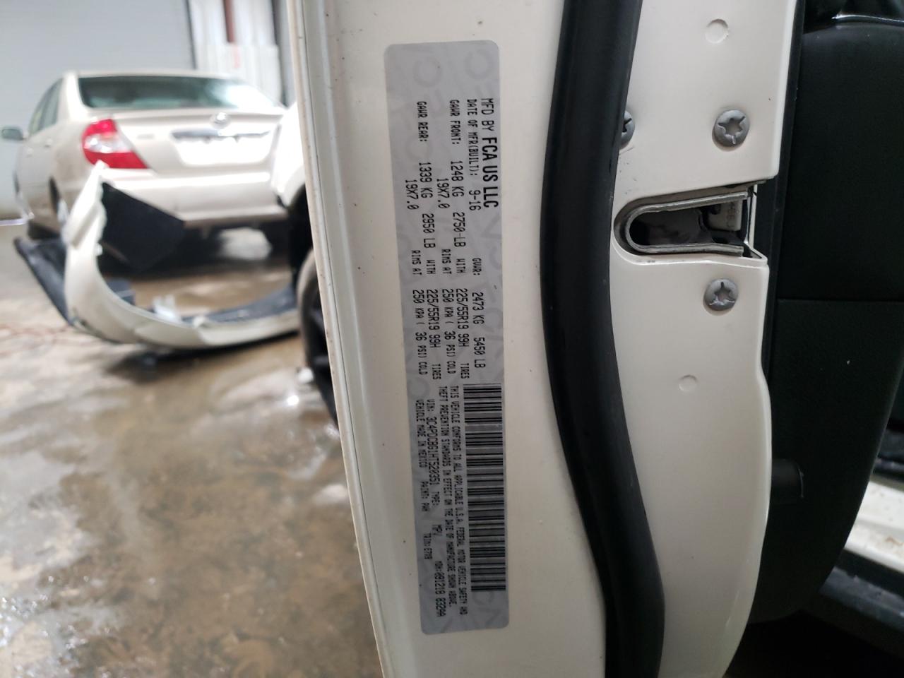 Photo 10 from auction – 2017 DODGE JOURNEY SX with VIN 3C4PDCBG1HT520351