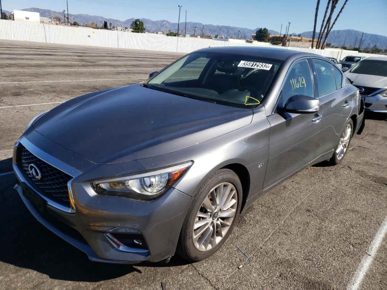Photo 2 from auction – 2019 INFINITI Q50 LUXE with VIN JN1EV7AP1KM516541