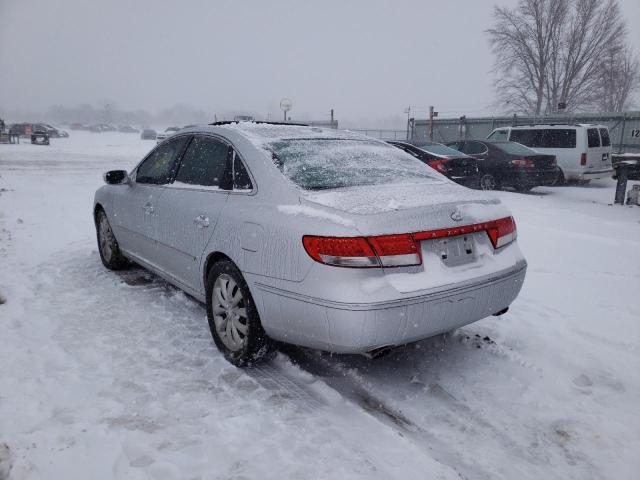 Photo 3 from auction – 2008 HYUNDAI AZERA SE with VIN KMHFC46F88A256232