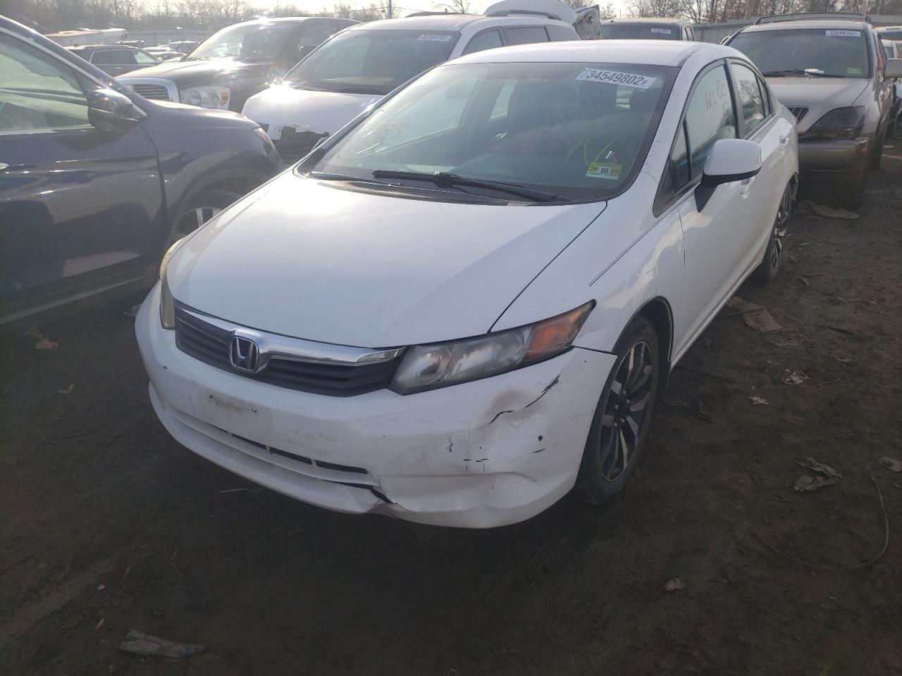 Photo 2 from auction – 2012 HONDA CIVIC LX with VIN 19XFB2F52CE060909